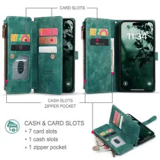 iPhone 13 Pro Zipper Wallet Case With Card Slots
