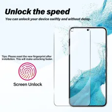 Samsung S22 Screen Protector (2022) 6.1 Inches Bubble Free Crystal Clear Tempered Glass (2Pack)
