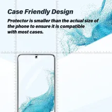 Samsung S22 Screen Protector (2022) 6.1 Inches Bubble Free Crystal Clear Tempered Glass (2Pack)