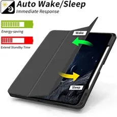 Auto sleepwake magnetic closure for ipad air 12.9 leather case