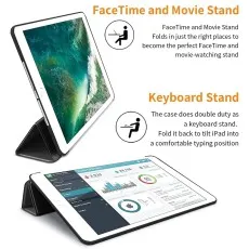 Apple iPad Pro 10.5-Inch 2017 Leather Smart Case with Soft TPU Back