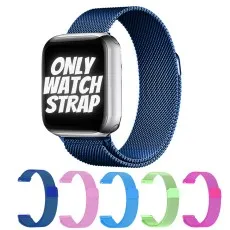 stainless steel magnetic Milanese loop strap for Apple Watch