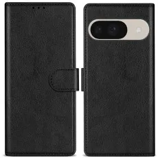 Full fornt and back view for google pixel 9 leather wallet case