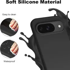 Soft Black TPU Silicone Case for Pixel 9 Pro | Slim & Protective UK Cover