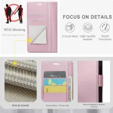 Slots and focus on card Google Pixel 9 Pro Flip Wallet Case