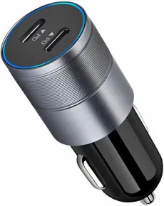 Type C Car Charger Dual Port USB Plug PD 40W QC 3.0 Fast Charging