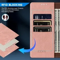 magnetic leather for google pixel 9 pro xl and multiple card cash compartements