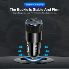 Type C Car Charger Dual Port USB Plug PD 40W QC 3.0 Fast Charging