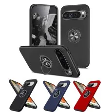 Image Of Case For Google Pixel 9 and 9 PRO Built-in Ring Shockproof Cas