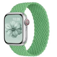 Apple Watch Stretchy woven nylon strap in Green 42mm