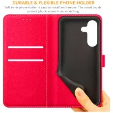 Samsung a36 leather wallet case for durable flexible phone holder