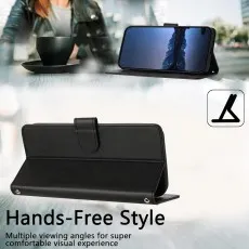 Free Stand Feature For Motorola E15 leather  wallet case