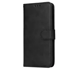 Moto g15 leather wallet case for Full fornt view