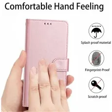 Comfortable Hand Feeling For Motorala E15 leather wallet case