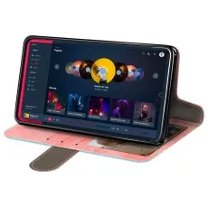 Moto G15 leather wallet case for Adjustable kickstand