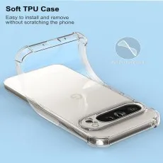 Google Pixel 9 Pro XL King Kong Protective Silicon Bumper Case – Clear & Shockproof