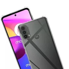 Motorola Moto E20 Clear Case – Slim Shockproof Silicone Gel Cover for Full Protection