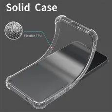 Motorola Moto E13 Case – Clear TPU Shockproof Protective Cover, Soft & Transparent