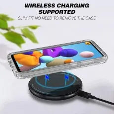 Wireless Charging Compatible Clear Case for Samsung Galaxy A21S