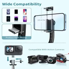 Wide Compatibility for Anti-Shake Selfie Stick Tripod