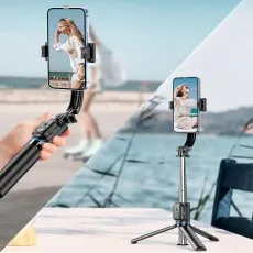 Anti-Shake Selfie Stick Tripod for durable aluminum adjustable height