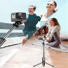 Anti-Shake Selfie Stick Tripod  For travel-friendly