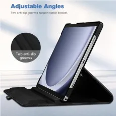 Protective Leather Case for Samsung Galaxy Tab A9 Plus with adjustable stand