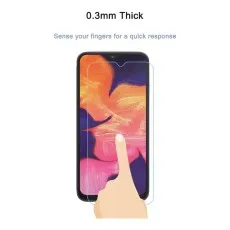 Pic showing 0.3mm sensitivity for quick response onAlcatel 1L 2021 tempered glass screen protector