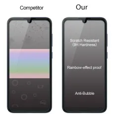 Alcatel 1V 2021 2-Pack Tempered Glass Screen Protector with ultra clear install