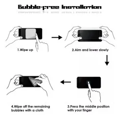 HTC Wildfire E Plus Screen Protector – 2-Pack Tempered Glass easy install guide