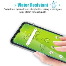 HTC Wildfire E3 2-Pack Tempered Glass Screen Protector water resistant