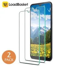 LG K50S tempered glass screen protector, 2-pack with precise cutouts for camera and sensors