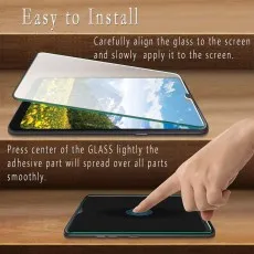 Easy-to-install LG K50S screen protector, align glass and press the center for smooth adhesion