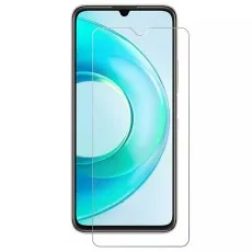 Infinix Note 12 smartphone with a transparent screen protector precisely aligned over the display, highlighting full-screen coverage and edge-to-edge protection