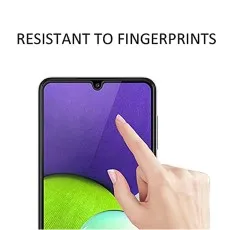 Fingerprint-resistant tempered glass screen protector with smooth touch and high durability