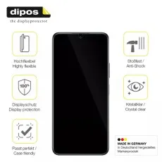 Highly flexible, anti-shock, crystal-clear screen protector with perfect case compatibility