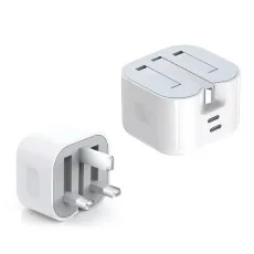 45W folding plug charger for laptops and mobile devices