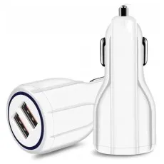 USB Cigarette Lighter Socket Charger with 2 Slots