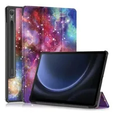 Durable TPU and synthetic leather Samsung Galaxy Tab S7 case with adjustable foldable stand