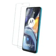 Motorola Moto E22i Tempered glass Screen Protector set, highlighting its sleek design