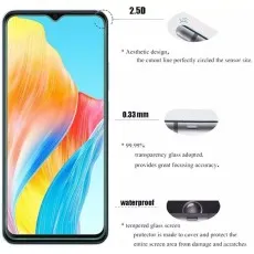 Infinix S4 Tempered Glass Screen Protector - Aesthetic Design, Waterproof, and High Transparency