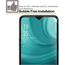 Bubble-free installation screen protector for Oppo A5 2020, easy to apply with seamless adhesion.
