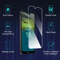 Tempered glass screen protector for Huawei Enjoy 9S Tempered Glass with anti-stain, bubble-free, shatterproof, scratch-resistant, and HD transparency features