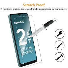 Crystal Clear Twin Pack Tempered Glass for Nokia G11 – Scratch Resistant