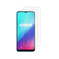 2-Pack of Tempered Glass Screen Protectors for Realme 3 showcasing the protectors' clarity and design