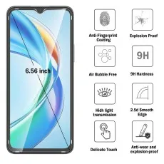 Realme C30s smartphone with 6.56-inch display and screen protector features.