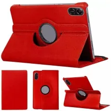 Red rotating stand case for Honor Pad X9 11.5-inch – Multi-angle viewing, durable PU leather, and secure fit for enhanced protection and functionality