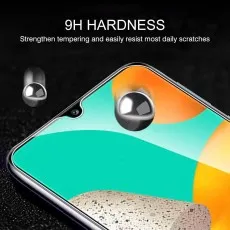 Samsung Galaxy A32 5G tempered glass screen protector – 9H hardness for enhanced durability, providing superior resistance against daily scratches and impacts..