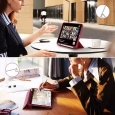 Smart Leather Case for Samsung Galaxy Tab A9, A9 Plus – Slim & Durable Cover