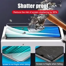 Shatterproof screen protector reduces breakage risk by 95%, ensuring strong impact resistance